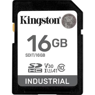 Kingston 16G SDHC Industrial pSLC UHS-I U3 V30 A1 SD-kaart 16GB