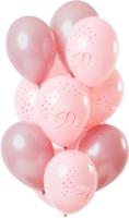Ballonnen Set 50 Jaar Roze Premium - 12 Stuks - thumbnail