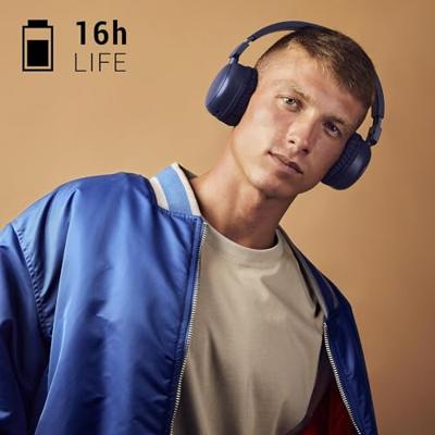Energy Sistem Radio Color Bluetooth-hoofdtelefoon met FM-radio, van 100% gerecycled kunststof, MP3-speler en Micro SD-speler, Bluetooth-technologie