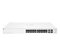 HPE Aruba Instant On 1930 24G Class4 PoE 4SFPSFP+ 370W Switch - Switch - L3 - Beheerd - 24 x 101001000 (PoE) + 4 x 1 Gigabit  10 Gigabit SFP+ - rack-uitvoering - PoE (370 W) - thumbnail