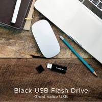 Integral USB 2.0 stick, 16 GB, zwart - thumbnail
