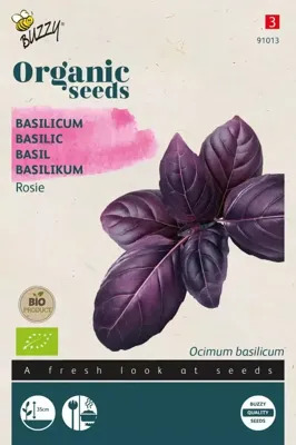 Zaden Organic Basilicum Rosie (BIO) Buzzy - Buzzy