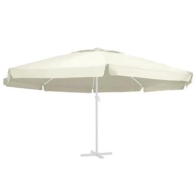 VidaXL Vervangingsdoek voor parasol 600 cm zandkleurig