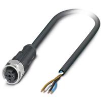 Phoenix Contact 1550740 Sensor/actuator connector, geassembleerd M12 Aantal polen (sensoren): 4 Bus, haaks 10.00 m 1 stuk(s) - thumbnail