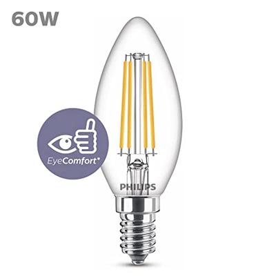 Philips LED 76219300 LED-lamp Energielabel E (A - G) E14 Kaars 6.5 W = 60 W Warmwit (Ø x h) 3.5 cm x 150 mm 1 stuk(s)