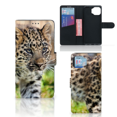 Motorola Moto G 5G Plus | Telefoonhoesje | Met pasjeshouder | Baby Luipaard Motorola Moto G 5G Plus | Telefoonhoesje | Met pasjeshouder | Baby Luipaard
