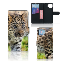 Motorola Moto G 5G Plus | Telefoonhoesje | Met pasjeshouder | Baby Luipaard - thumbnail