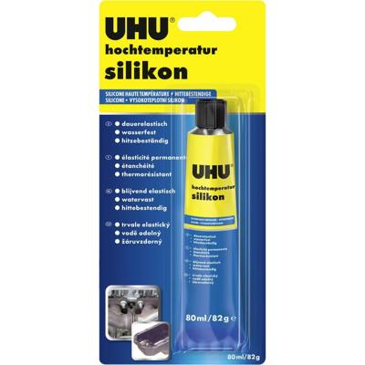 UHU Siliconenkit Kleur (specifiek) Zwart 46735 80 ml UHU Siliconenkit Kleur (specifiek) Zwart 46735 80 ml