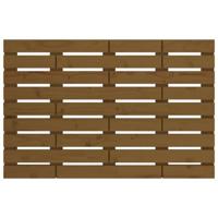 Hoofdbord wandmontage 96x3x63 cm massief grenenhout honingbruin - thumbnail