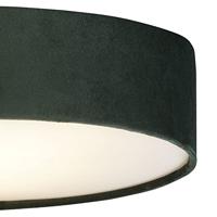Searchlight PlafondlampDrum Pleat 50cm groen velvet - 23298-3GR - thumbnail