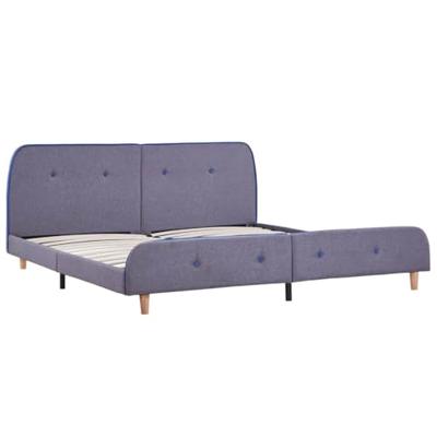 Bedframe zonder matras 150x200 cm lichtgrijs Bedframe zonder matras 150x200 cm lichtgrijs