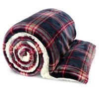 Plaid larsson donkergrijs Unique Living - Unique living - thumbnail