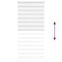 Zebra rolgordijn 95x230 cm stofbreedte 90,9 cm polyester wit - thumbnail