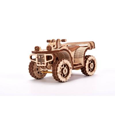 Wood Trick 3D-modelbouw ATV 11,5 cm hout bruin 57-delig Wood Trick 3D-modelbouw ATV 11,5 cm hout bruin 57-delig