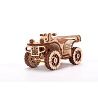 Wood Trick 3D-modelbouw ATV 11,5 cm hout bruin 57-delig - thumbnail