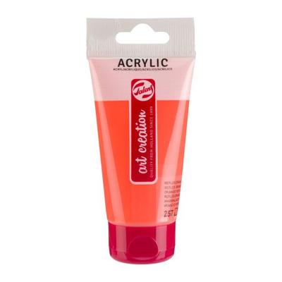 Acrylverf tac 257 reflexoranje tube 75ml | 3 stuks