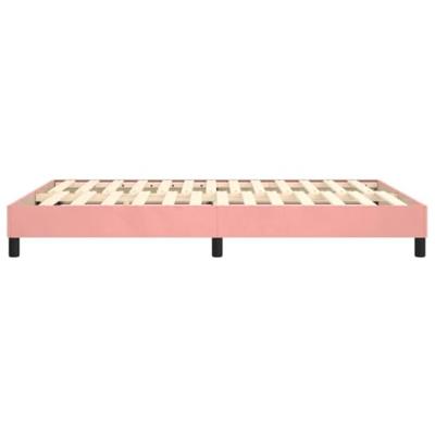 Boxspring bed fluweel roze 140x200 cm