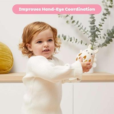 Selecta Siliconen rammelaar - konijn