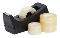 Q-CONNECT plakbandafroller, voor rollen 19 mm x 33 m, zwart - thumbnail