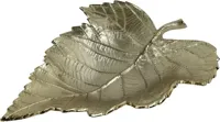 Countryfield schaal aluminium blad kiara 28.5x36x7.5cm goud - thumbnail