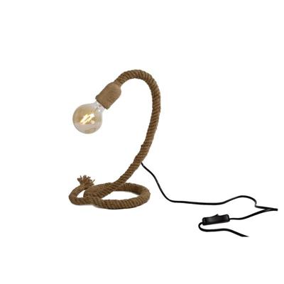 Tafellamp fitting aan touw naturel 35cm