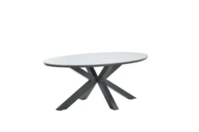 Edison tafel 180x115xH75 cm black/grey teak