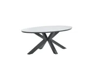 Edison tafel 180x115xH75 cm black/grey teak - thumbnail