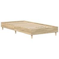 Bedframe zonder matras 90x190 cm sonoma eikenkleurig spaanplaat - thumbnail