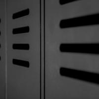 WOOOD Lockerkast 'Stijn' 2-deurs, kleur Zwart - thumbnail