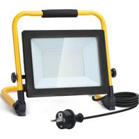 LED Bouwlamp met Stekker en Statief - 100W Helder Wit 6500K - Waterdicht IP65 - thumbnail