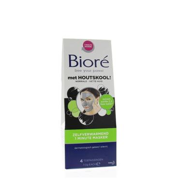 Biore Masker Houtskool 1 Minuut Zelfverwarmend Biore Masker Houtskool 1 Minuut Zelfverwarmend