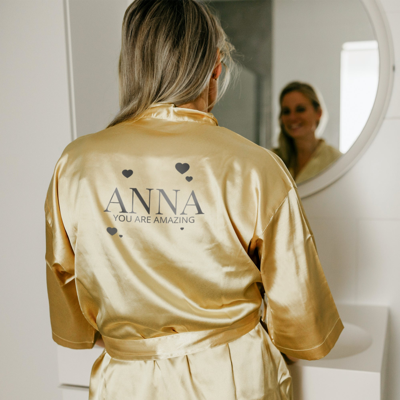 Kimono met naam - Goud