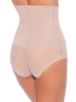 Corrigerende hoge slip dames - Buik correctie - Hoge shapewear brief - Badstof kruisje - M - Huidskleur | Dames slip - Onderbroek - Ondergoed- - M - thumbnail