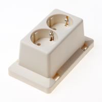 Enzo HAF Lasdoos dubbelstopkontakt RA deksel HAF - 4047256 - thumbnail