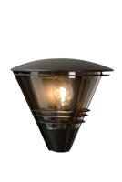 Lucide LIVIA - Wandlamp Binnen/Buiten - 1xE27 - IP44 - Zwart - thumbnail