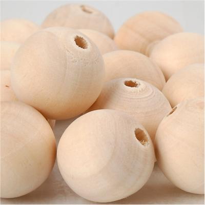 Creativ Company Houten kraal, d 20 mm, gatgrootte 4 mm, 14 stuk/ 1 doos