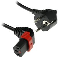 ACT AK5264 230V Stroomkabel CEE7/7 Male (Haaks)/C13 (Haaks Omhoog) Lockable Zwart - 1 meter - thumbnail