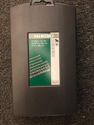 Hikoki Accessoires SDS-Plus HM 4-snijder hamerborenset 7-delig in cassette 783391