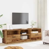 Tv-meubel 150x33,5x45 cm bewerkt hout oud houtkleurig - thumbnail