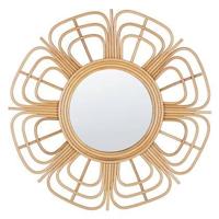 Beliani - PASAKU - Wandspiegel - Natuurlijk - Rotan - thumbnail