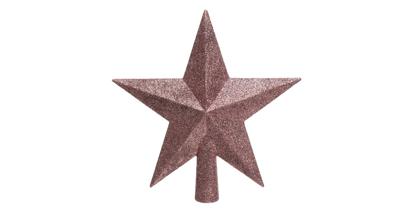 Decoris Piek Kunststof roze met glitters 4.2x19x19cm