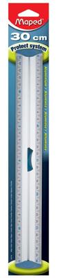 Maped lat Aluminium, dubbele graduatie, 30 cm