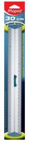 Maped lat Aluminium, dubbele graduatie, 30 cm - thumbnail
