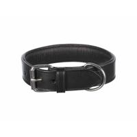 Trixie halsband hond active leer breed zwart - thumbnail