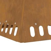 Vuurkorf Bruin 48 x 48 x 40 cm Cortenstaal - thumbnail