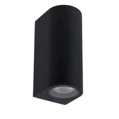 Lucide ZARO - Wandspot / Wandlamp Binnen/Buiten - 2xGU10 - IP65 - Zwart
