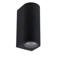 Lucide ZARO - Wandspot / Wandlamp Binnen/Buiten - 2xGU10 - IP65 - Zwart - thumbnail