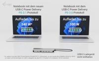 I-tec Metal USB-C Nano 3x Display Dock, 2x HDMI 1x USB-C video + Power Delivery 140W - thumbnail