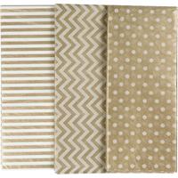 Creotime tissuepapier met print 50 x 70 cm goud 6 stuks - thumbnail