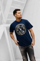 Versace Jeans Couture V-Emblem T-Shirt Heren Donkerblauw/Goud - Maat M - Kleur: Donkerblauw | Soccerfanshop - thumbnail